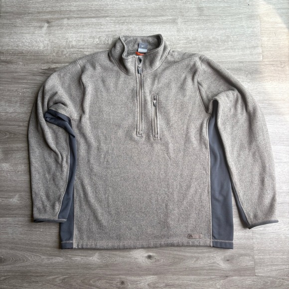 Nike ACG Therma-FIT Pullover Fleece 1/4 Zip Outdoor Gray XL‎ - Picture 1 of 3